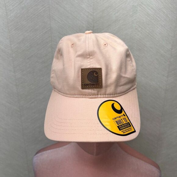 Carhartt Adjustable Strapback Light Pink Canvas Baseball Cap Hat Unisex One Size - Picture 5 of 10